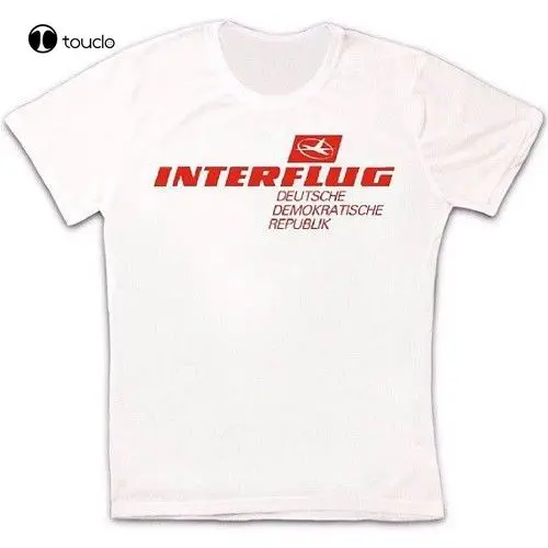 Interflug Ddr National Airline Of East Germany Retro Hipster Unisex T Shirt 842T-Shirts Brand Clothes Slim Fit Printing Tee