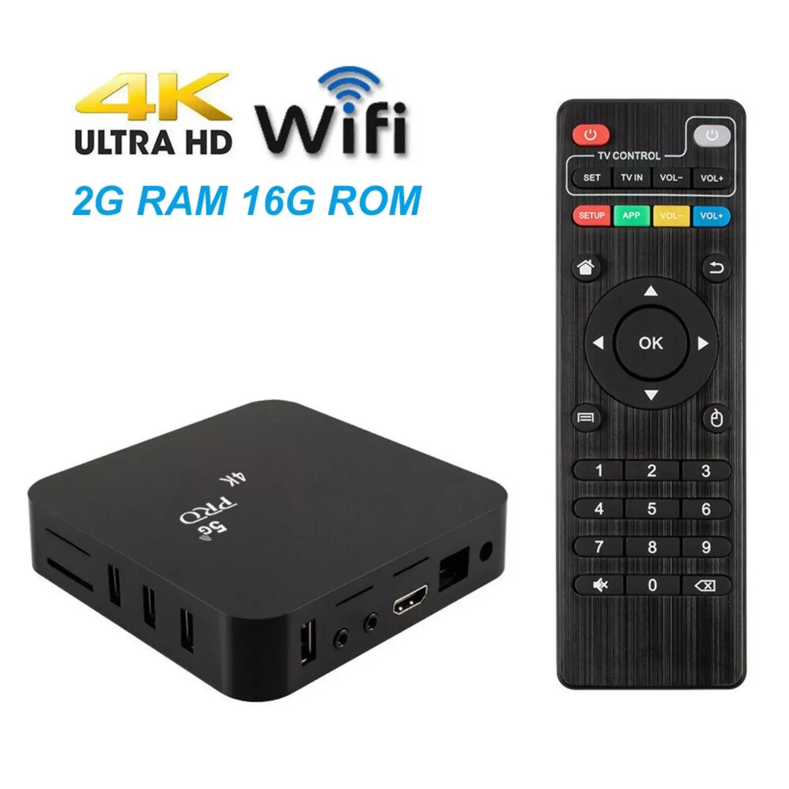 

ТВ-приставка FaiFi V88 Pro, Android, Rockchip 3229, Wi-Fi, поддержка VP8/9 H.