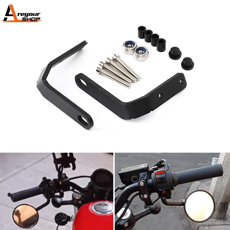 Areyourshop черный комплект для опускания зеркала кронштейн подходит Honda CMX 500 300 Rebel 2017