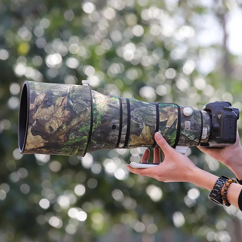 

For Canon EF 400mm F2.8 L IS III USM Lens Waterproof Camouflage Coat Rain Cover Protective Sleeve Case Nylon Guns Cloth