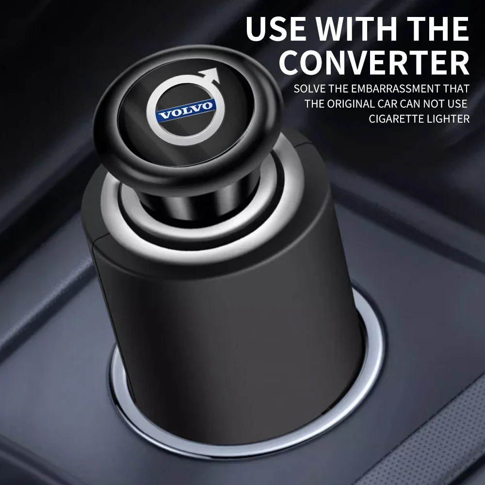 Портативный адаптер прикуривателя для Volvo AWD C30 C70 S40 S60 S80 S90 T6 V40 V50 V60 V70 V90 XC40 XC60 XC70 XC90