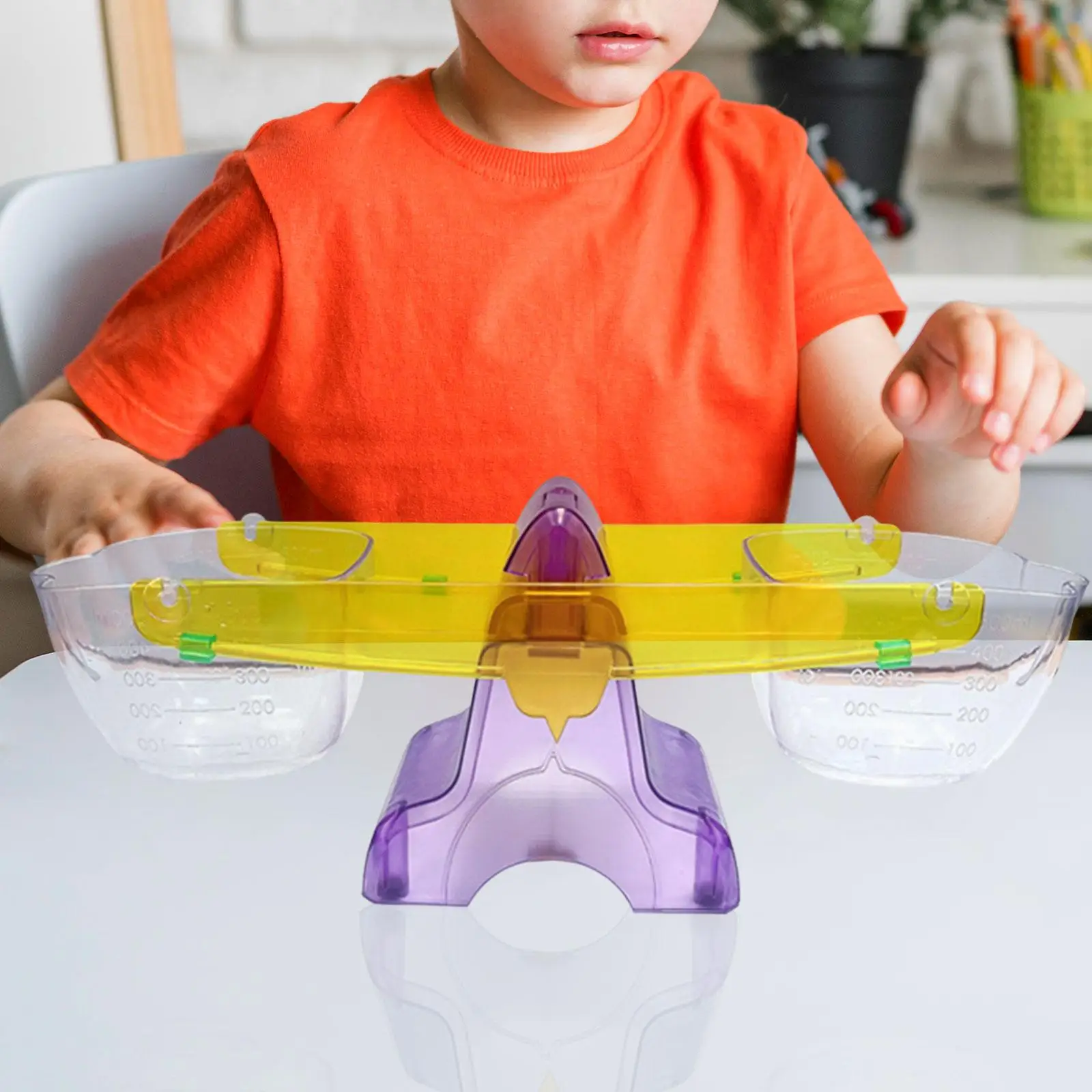 

Bucket Balance Space Saving Multipurpose Solids and Liquids Learning Kids Scale for Inequalities Adding Capacity Length Height