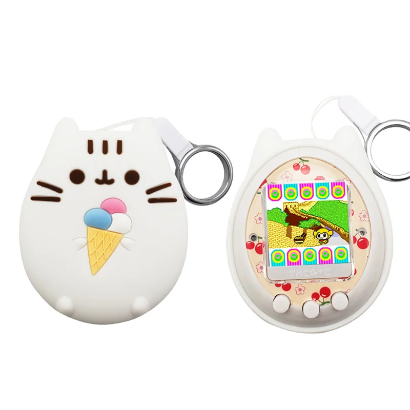 Силиконовый чехол + ремешок для Tamagotchi 4U микс виртуального интерактивного