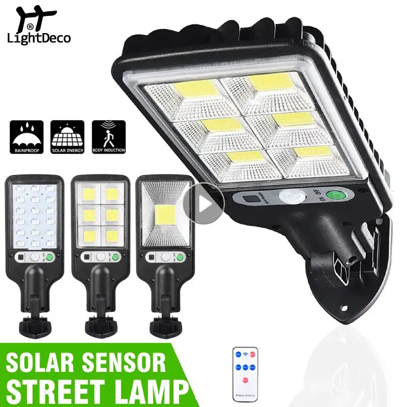 

COB/LED Solar Street Lights Outdoor Solar Lamp Waterproof Human Induction Motion Sensor Security Lighting For Garden Patio PaRth
