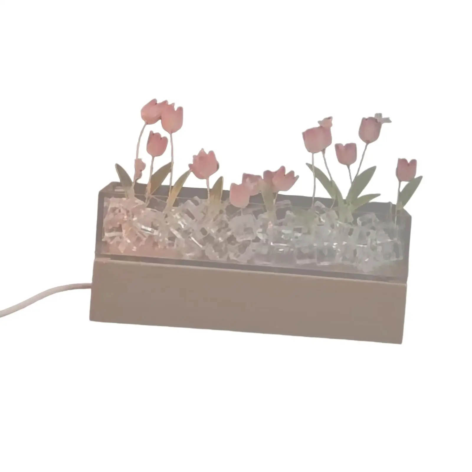 

Night Light Handmade Tulip Small Night Light for Office Living Room Bedroom