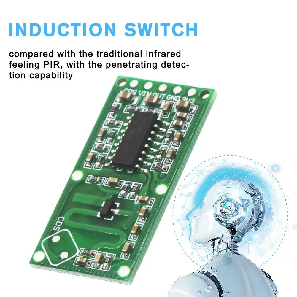 

2PCS RCWL-0516 Microwave Radar Sensor Module Human Body Induction Switch Module For Arduino Diy