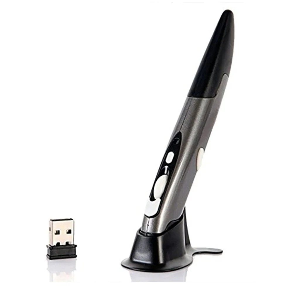 

Battery Powered 2.4GHz USB Wireless Mouse Optical Pen Air Mouse for Laptops Desktops Tablet PC 2.4G Office Pen Mouse#567