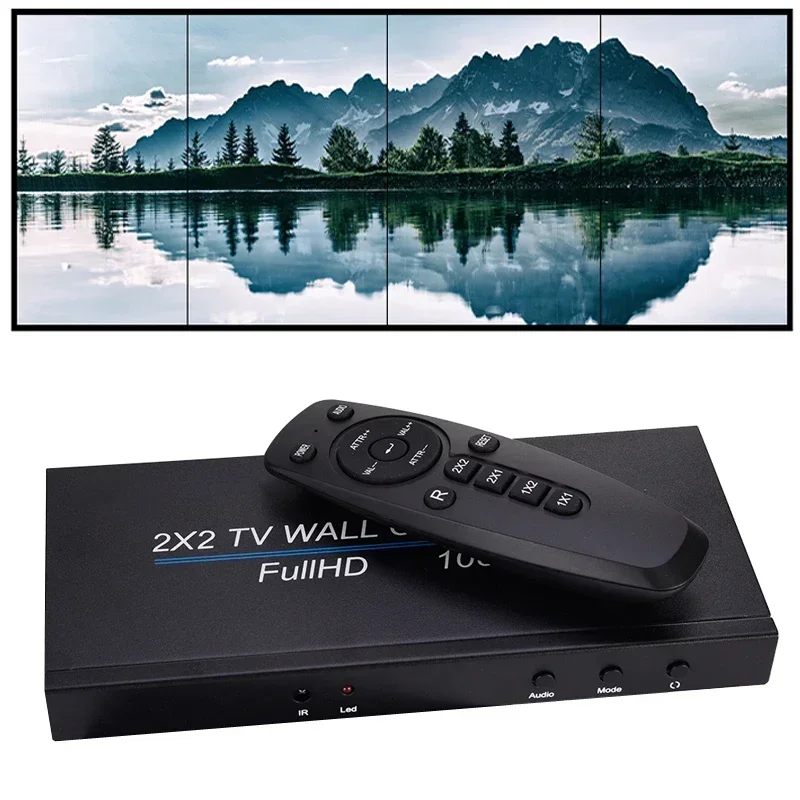 1080p 2x2 HDMI настенный видеоконтроллер 1 в 4 выход 1x2 1x3 1x4 4x1 многоэкранный монитор