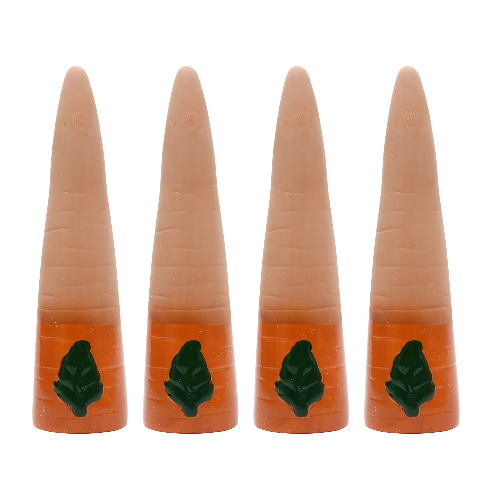 

4pcs/pack Carrot Shaped Vacation Office Plant Self Watering Spikes Ceramics Potted Ornament Garden Irrigation Indoor Outdoor