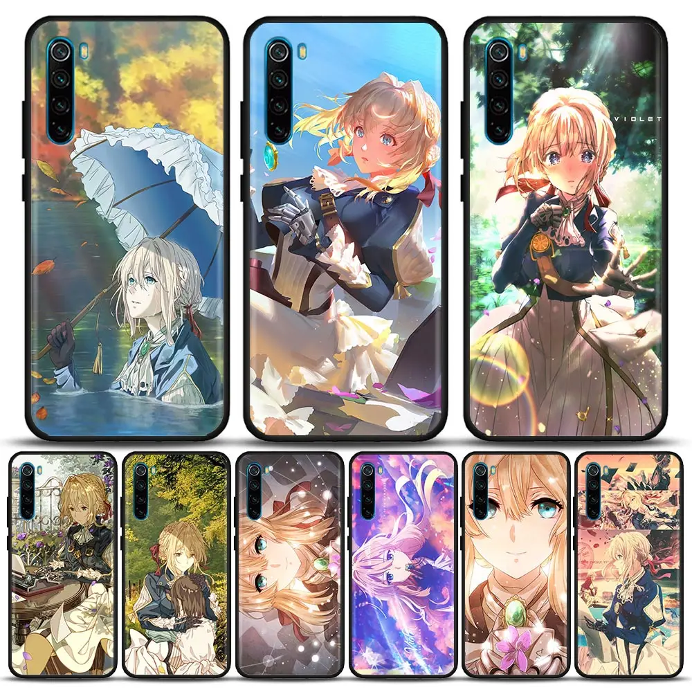 

Violet Evergarden Girl Anime Silicone Phone Case For Xiaomi Redmi 9 9C NFC 9T 10 10C 6A 7 8 A K40 K50 Pro Plus Shell Cover Cases