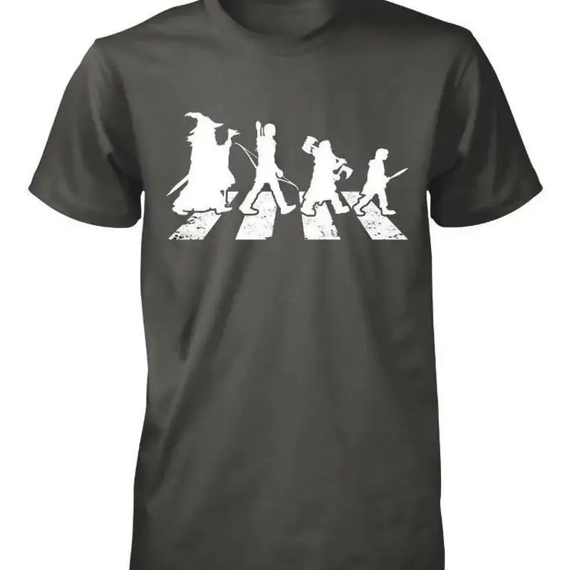Фото Футболка для взрослых BNWT MORDOR ROAD EVOLUTION LORD RINGS WIZARD высшего качества, размеры S-XXL №1