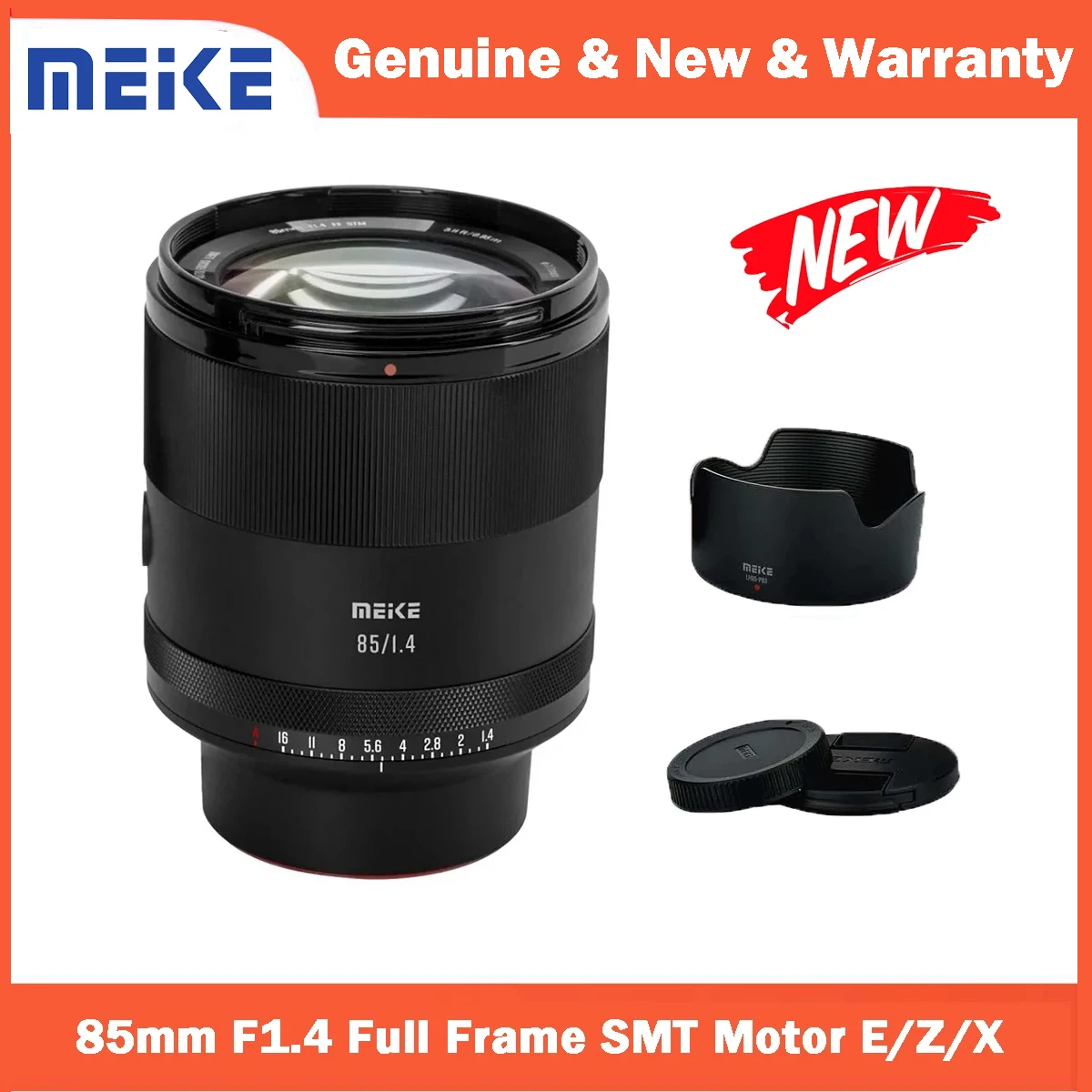 Полнокадровый двигатель Meike 85 мм F1.4 с автофокусом и большой диафрагмой для