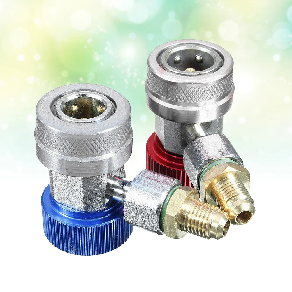 

2pcs Coupler Connector for Charging Hose Coupler Connector Adapter Connector Adapter for Car A/C Refrigerant