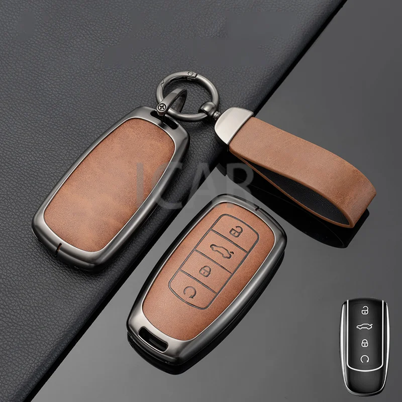 

Винтажный кожаный чехол для Chery Tiggo 8 PRO MAX OMODA 5C 7 PRO MAX с дистанционным управлением, чехол для ключей, защитный брелок, аксессуары