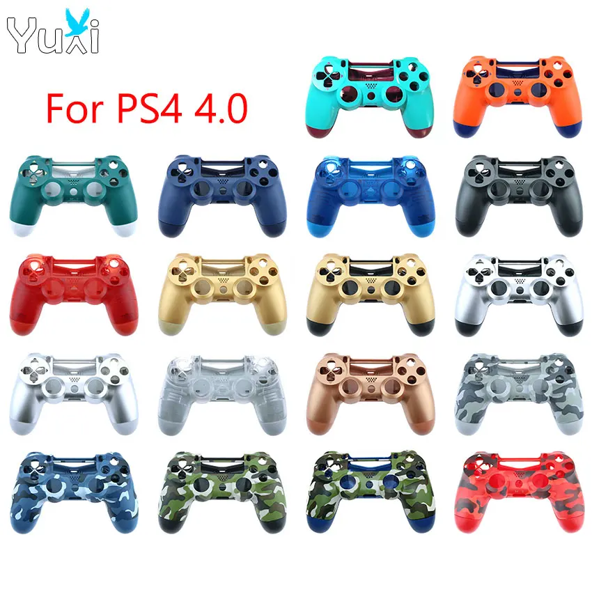 

YuXi For PS4 Pro JDM 040 JDS040 Controller 4.0 Gamepad Replacement Front Back Housing Shell Plastic Case Cover