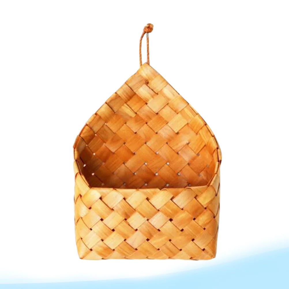 

Wall Basket Holder Storage Decor Organizer Hanging Bag Theletters Box Sundries Doorover Rustic Mail Key Entryway Flower