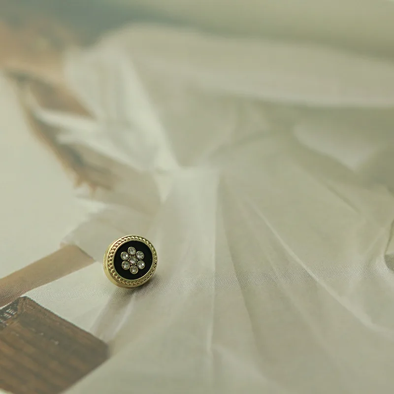 Овальные металлические пуговицы со стразами для декоративных рубашек замена