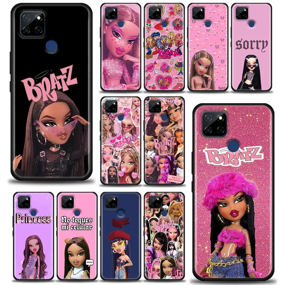 

Cartoon Fashion Bratz doll Fundas For Realme C1 C2 C21Y C25 C12 Case Silicone Back Cover For Realme GT Master GT2 Pro Neo2 Case