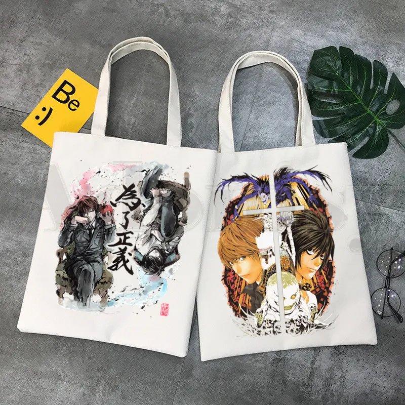 

Death Note Japan Anime Manga Shinigami Ryuk Handbags Shoulder Bags Casual Shopping Girls Handbag Women Elegant Canvas Bag