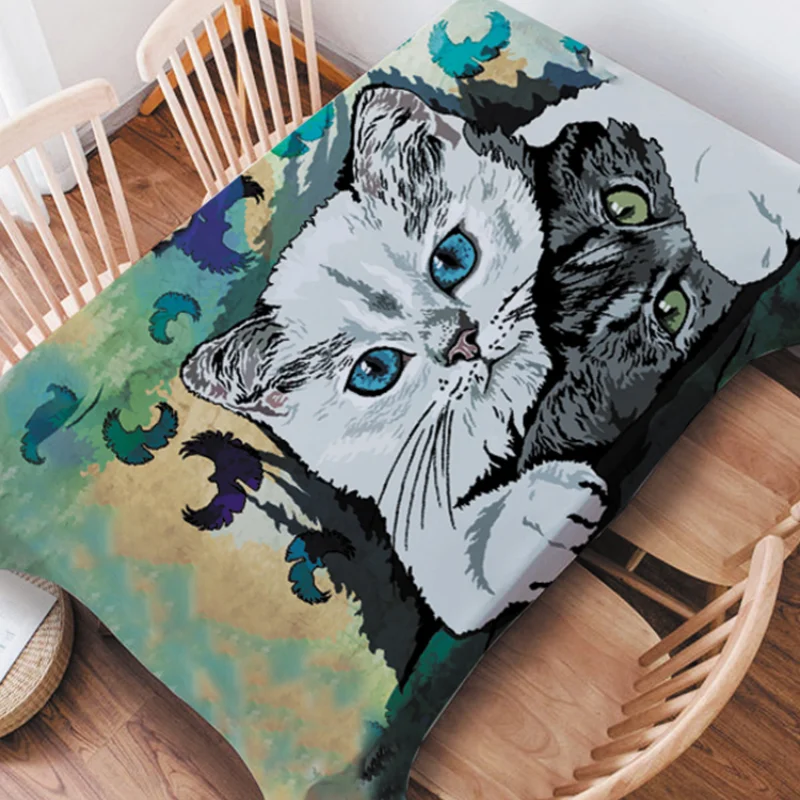 

Водонепроницаемая скатерть в стиле ретро для домашнего обеденного стола, скатерть для журнального столика, скатерть для студенческого общ...