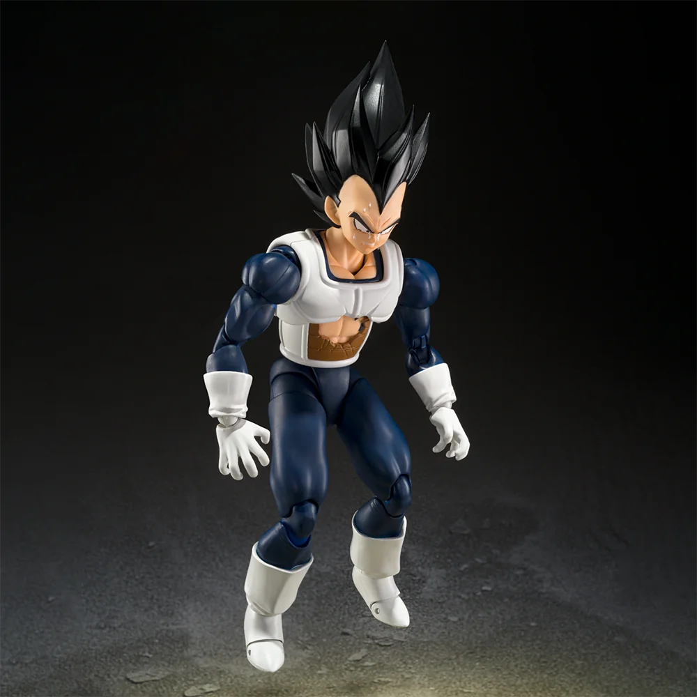 Фото В наличии оригинальная фигурка Bandai S.H.Figuarts Dragon Ball Z Vegeta (бийская одежда в стилеOlder), 14 см, модель из ПВХ, подарок №5