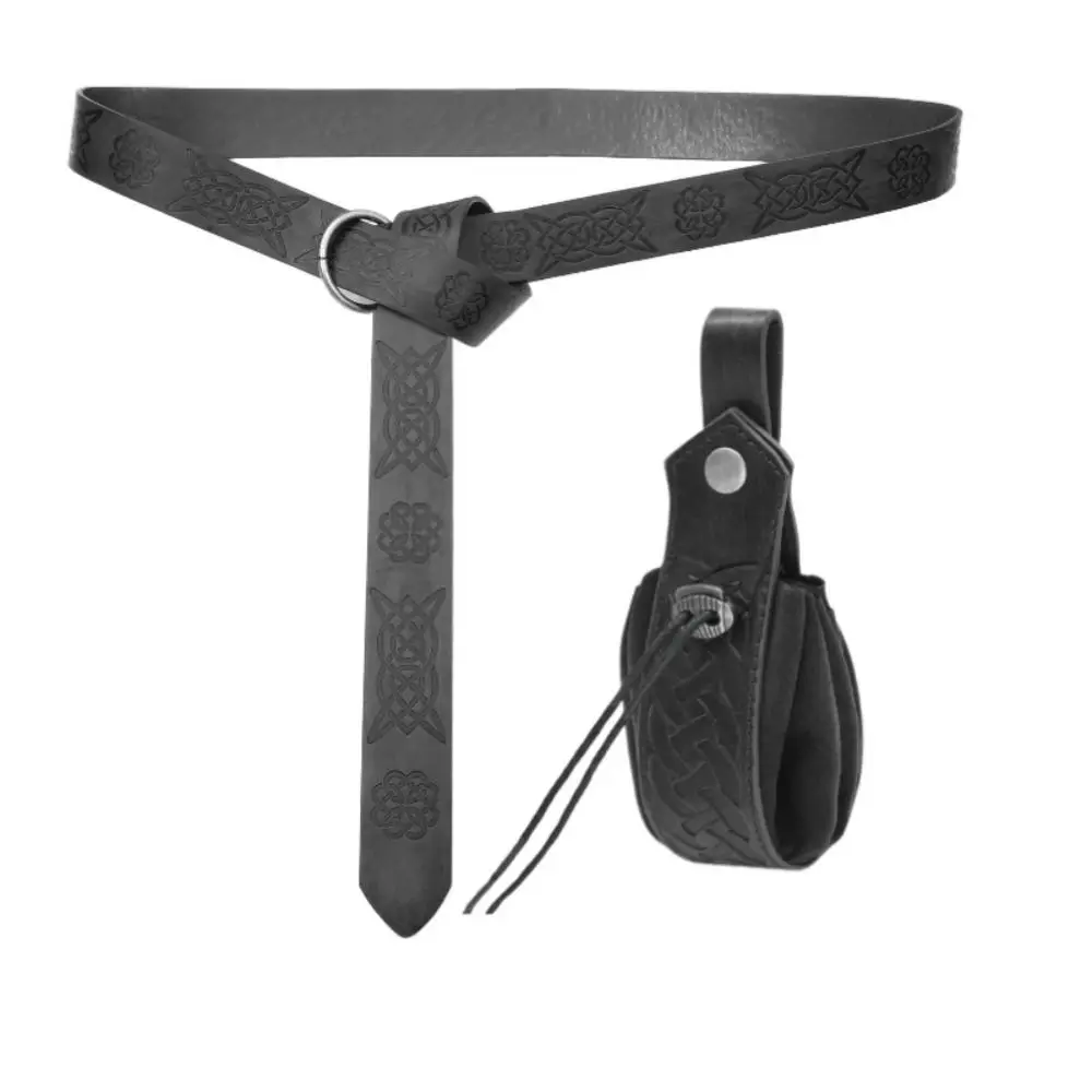 Ретро шнурок викингов средневековый ремень из искусственной кожи винтажная