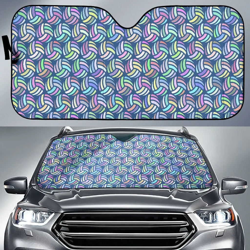 

Volleyball Pattern Print Auto Sun Shade Car Windshield Window Cover Sunshade