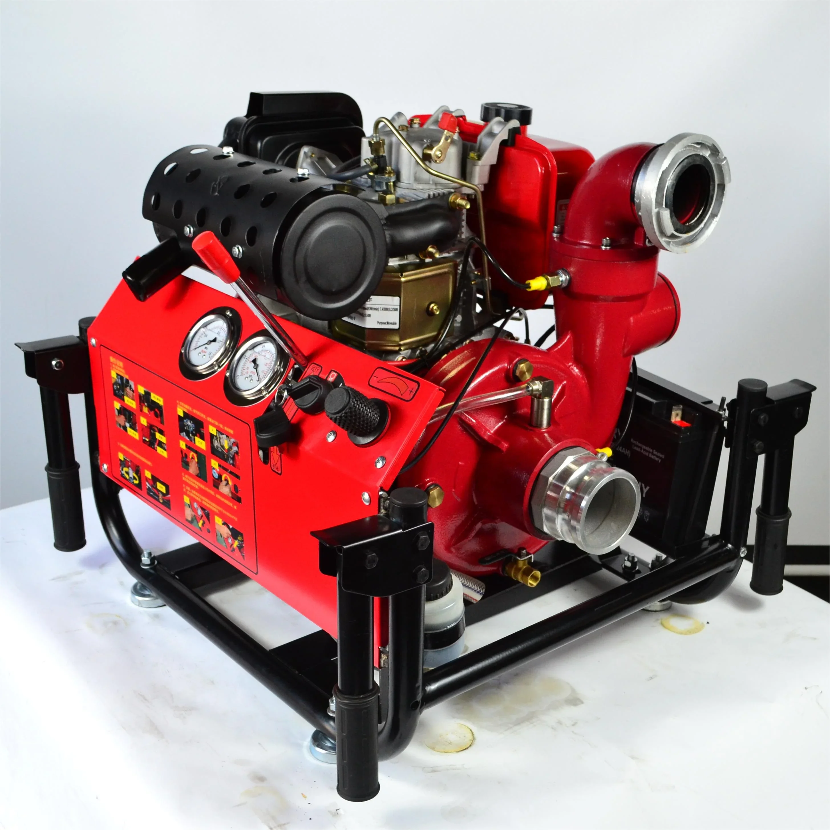 Новый тип 192F 13hp 2 5-дюймовый чугунный комплект пожарных насосов высокого давления