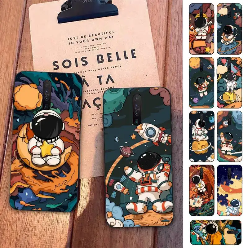 

Cute Astronaut Phone Case for Redmi 5 6 7 8 9 A 5plus K20 4X S2 GO 6 K30 pro