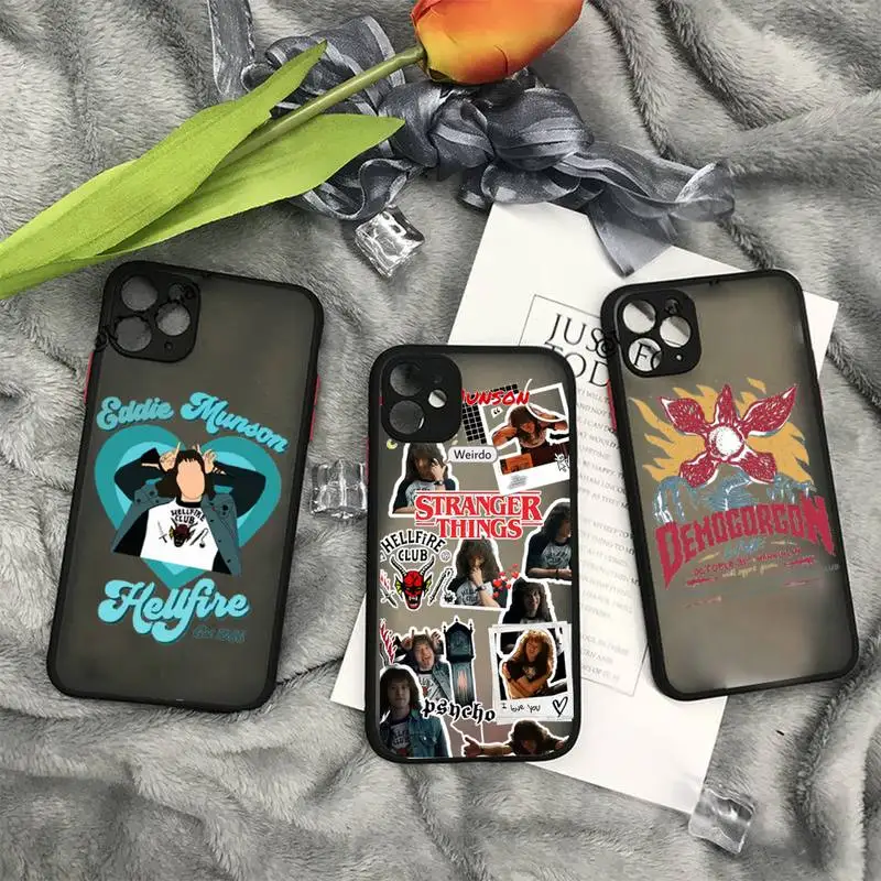 

Eddie Munson stranger things Phone Case matte transparent For iphone 11 12 13 7 8 plus mini x xs xr pro max cover