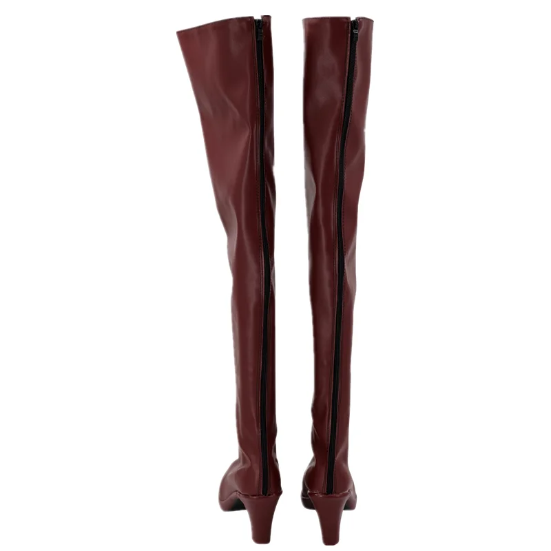 Аниме Hazbin Cosplay Hotel Cos Ангел пыль косплей на высоком каблуке PU сапоги обувь для