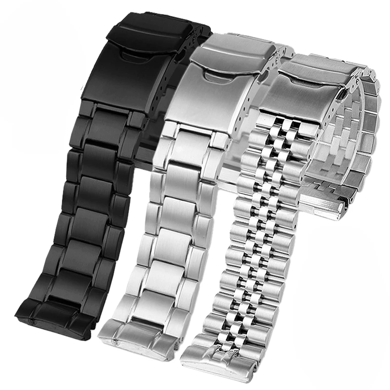 Фото Твердый металлический браслет из нержавеющей стали для часов Seiko Abalone Turtles Prospex SRPA21 SRP777 SRPC25 SRP773 SRP775 SRP779 22, металлический ремешок-браслет №5