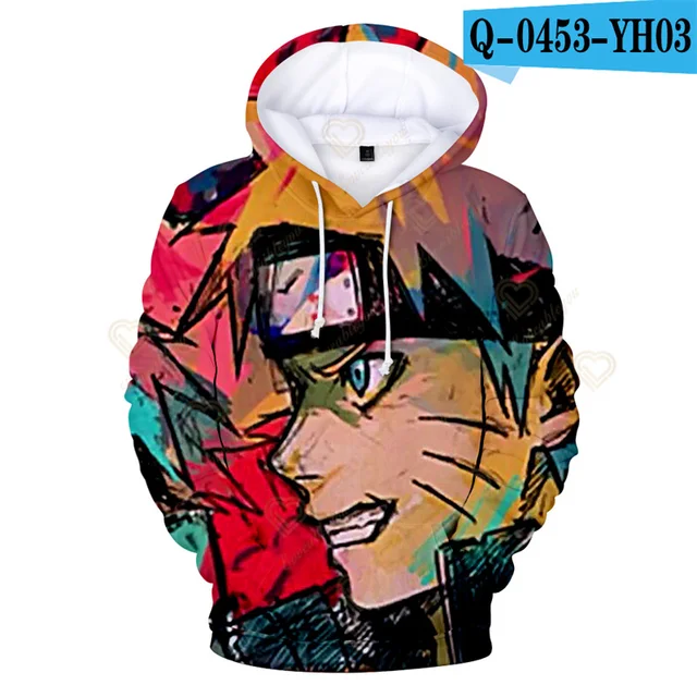 Hot Anime Naruto Sweatshirt 3D Allover Printed Boys Hoodies Uchiha Sasuke Pullovers Tops Men Clothing Drop Shipping 5