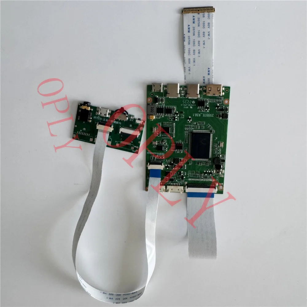 Фото Плата контроллера 2 TYPE C Mini HDMI-совместимая для N160JME N160JME-GQA N160JME-GL2 16 дюймов 1920x1200 EDP светодиодная панель комплект экрана DIY №1