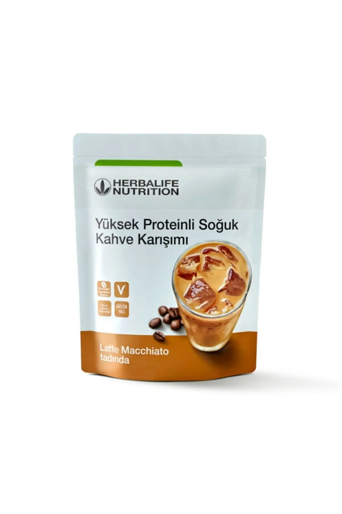 

Смесь холодного кофе с высоким содержанием белка, латте макчиато 308 г