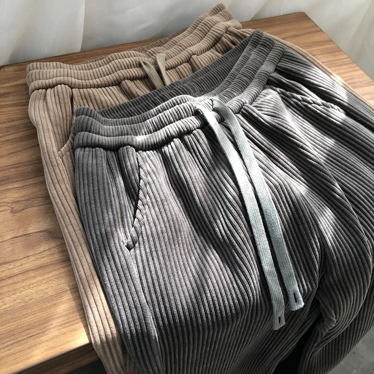 

Женские флисовые зимние прямые брюки с высокой талией и кулиской, повседневные штаны 2022, женская одежда, брюки для девочек, 2022