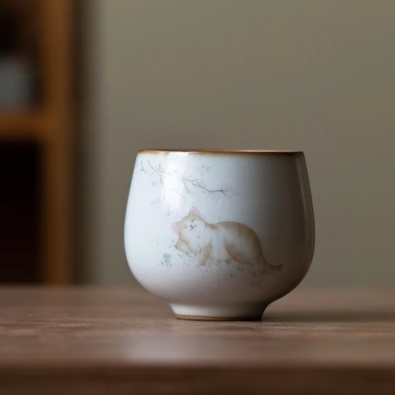 Керамическая чашка BRTRINBSY TEA с котом