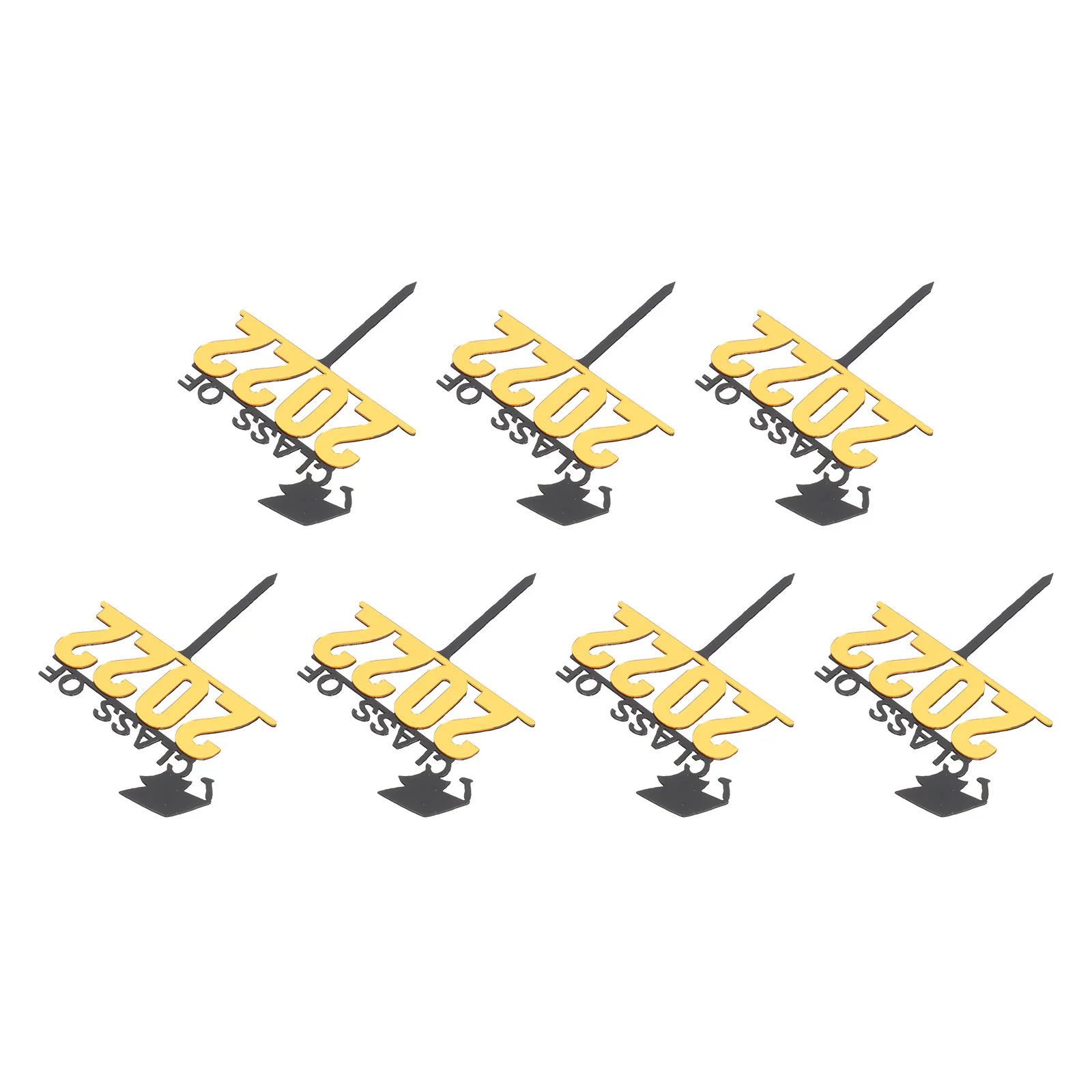 

12pcs Graduation Theme Cake Insert Decor Party Photo Props Pretty Cupcake Picks