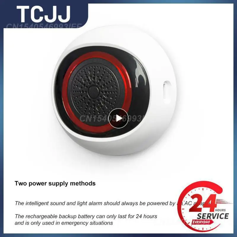 

1/2/3PCS Sound And Light Alarm Stylish Dual Power Supply Usb/battery Zigbee Wireless Alarm System Smart Wireless Connectivity