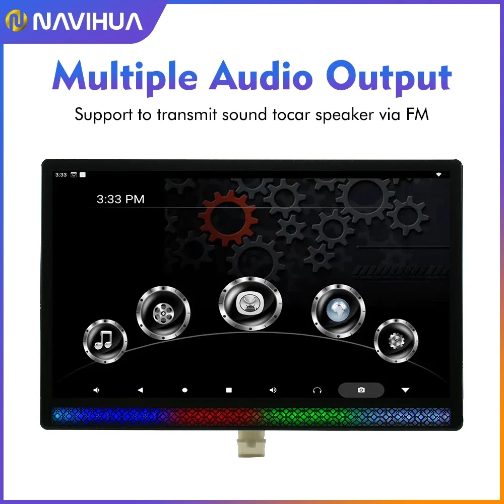 Монитор Navihua для подголовника автомобиля сенсорный экран IPS Android 11