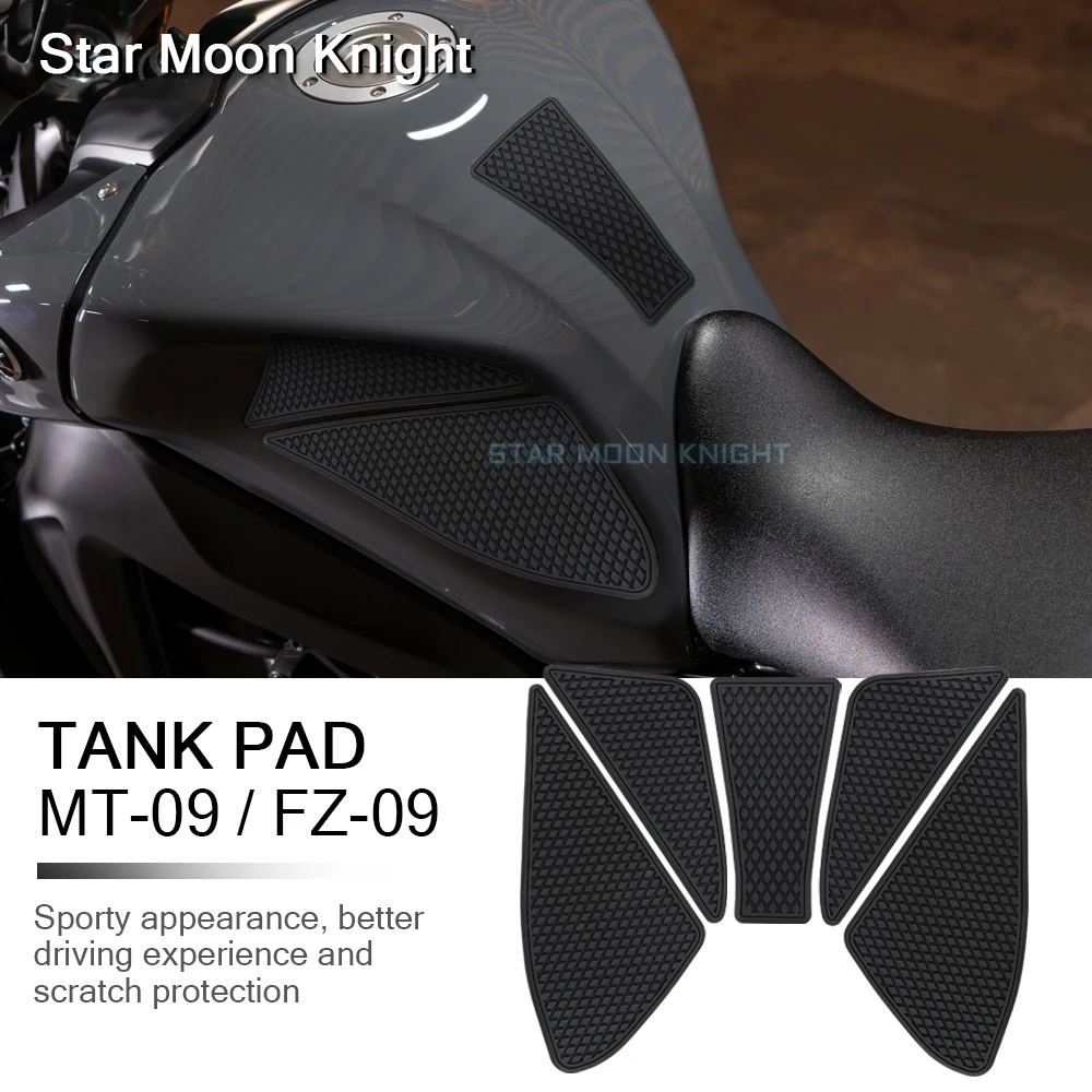 

For Yamaha MT-09 MT 09 MT09 FZ-09 FZ09 FZ 2021- Side Fuel Tank pad Tank Pads Protector Stickers Decal Gas Knee Grip Traction Pad