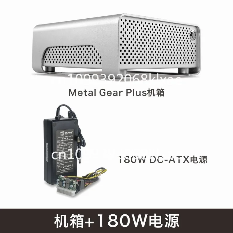 Фото MGP полностью алюминиевый корпус mini ITX с блоком питания DC-ATX для сборки ПК своими руками, ультратонкий горизонтальный корпус для ядерного дисплея. №3