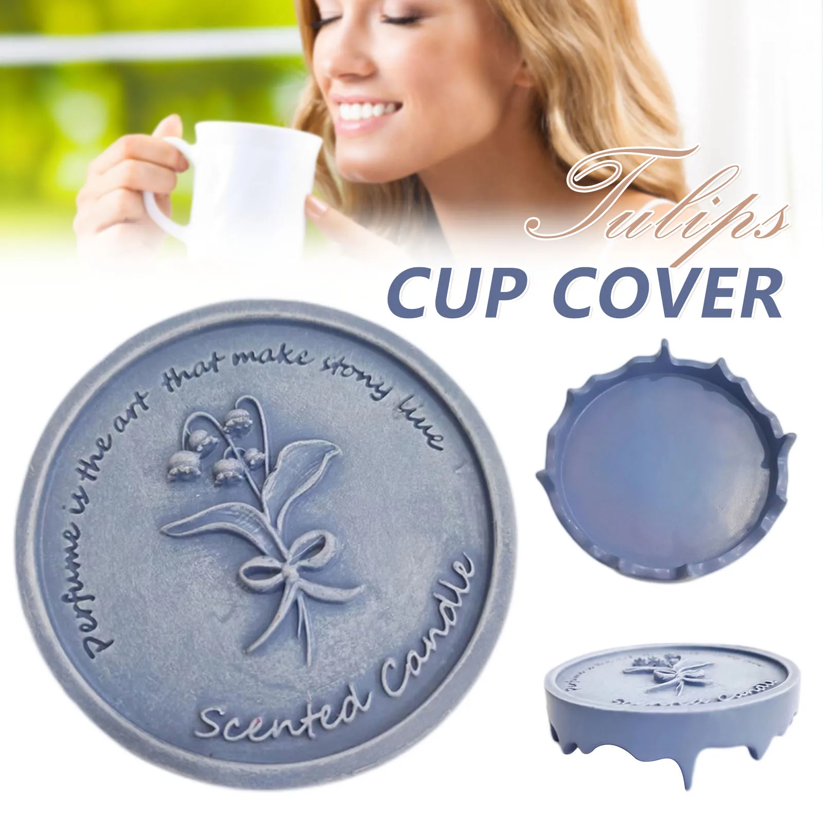 

Новая крышка в скандинавском стиле для чашки-тюльпана, искусственная Крышка для кофейной чашки, Бытовые аксессуары для кухонных чашек, поли...