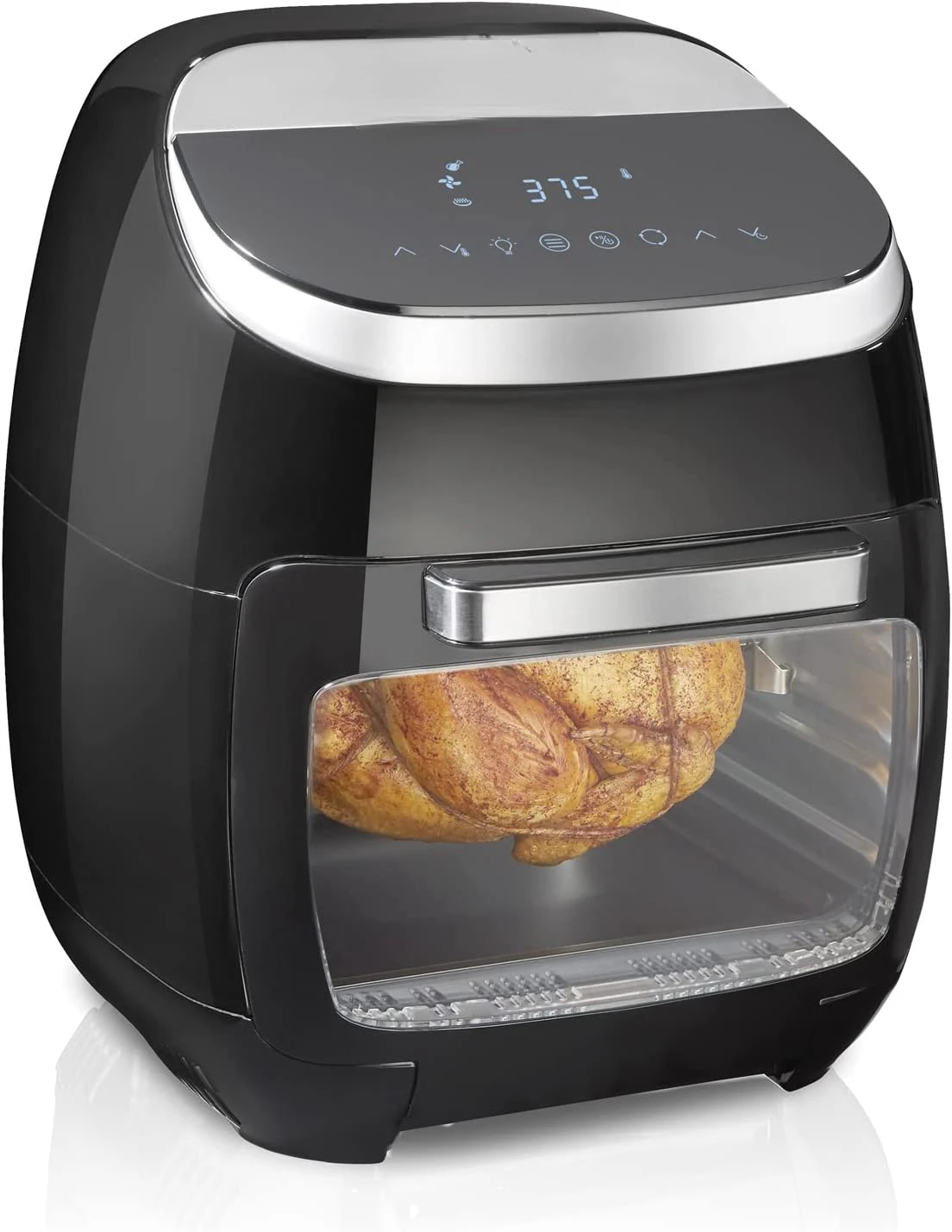 

QT цифровая духовка с жаровня, 8 предустановленных функций, включая Дегидратор, жаровня и тостер, 1700 Вт, черный (35073)