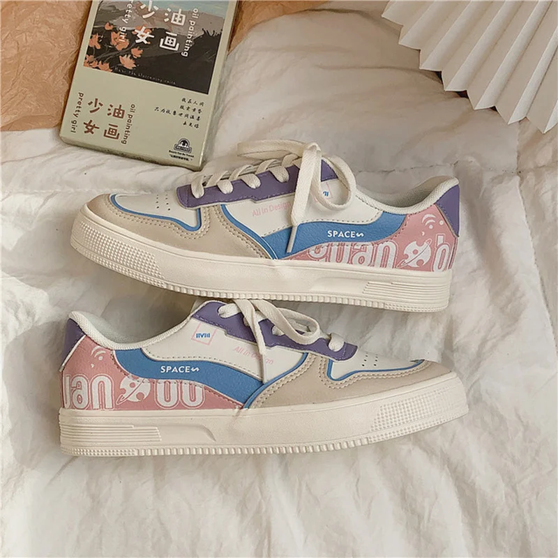 New Four Seasons Fashion Sneakers Women Skateboard Shoes Woman Flats Classics Style Ladies Vulcanize Shoes Female Casual Loafers