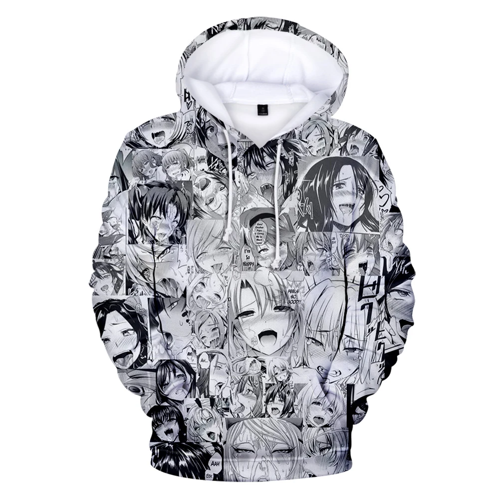 

Men Women Hoodie Funny Ahegao Hoodies Sweatshirts Harajuku ACG Anime Hoody Sexy O-face Pullovers Unisex Costume Tracksuit Boy