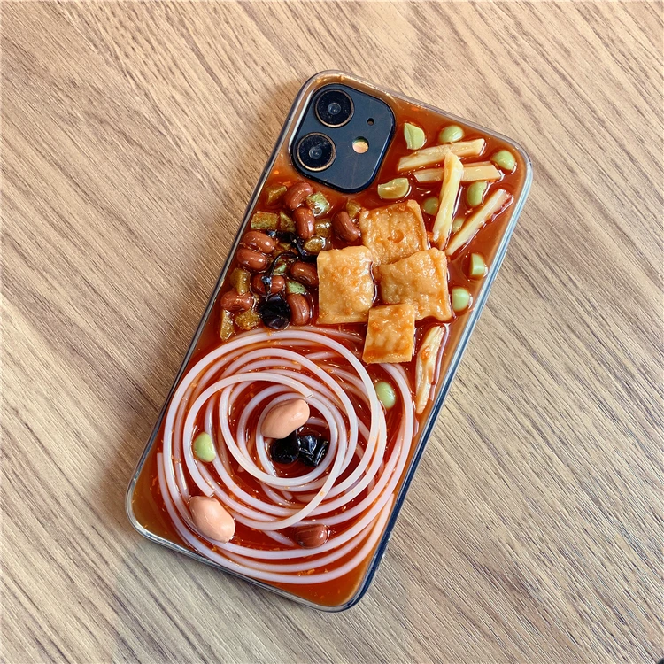 

Силиконовый чехол для iphone12 с рисунком речной морды рисовой лапши