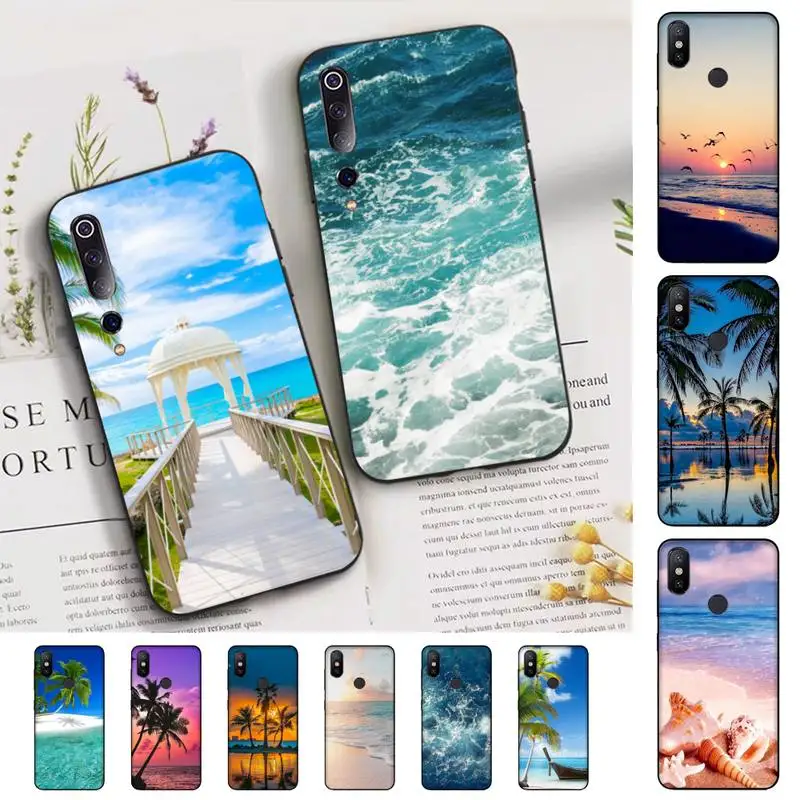 

Sea Beach Phone Case for Xiaomi mi 5 6 8 9 10 lite pro SE Mix 2s 3 F1 Max2 3