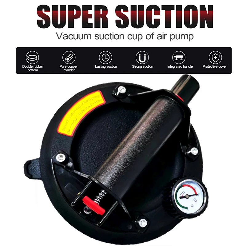 

Новая Вакуумная присоска 8 дюймов 220 кг с ручкой стеклоподъемник для тяжелых условий эксплуатации для гранитной плитки стекла ручной подъем...