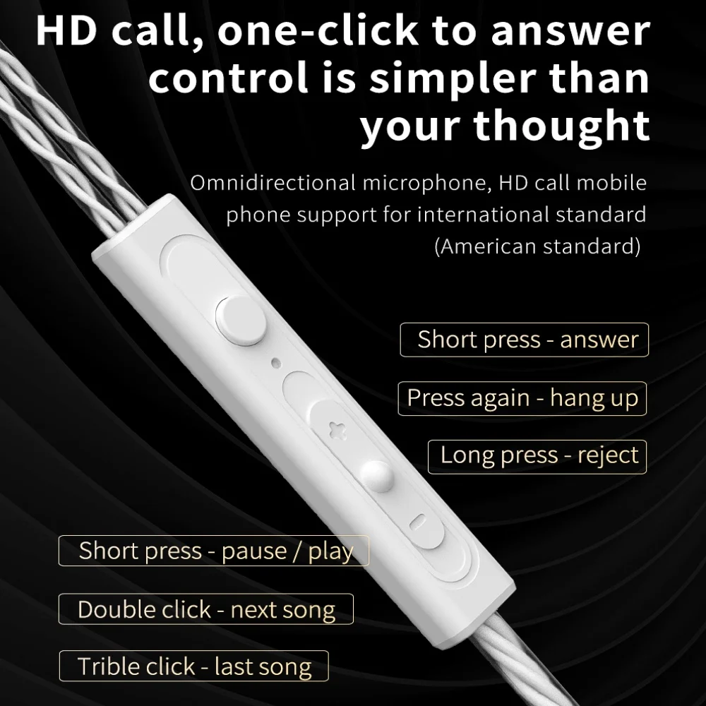 Проводные наушники QKZ CK5 с шумоподавлением